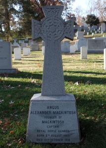 The grave of Captain Angus Alexander Mackintosh, younger of Mackintosh