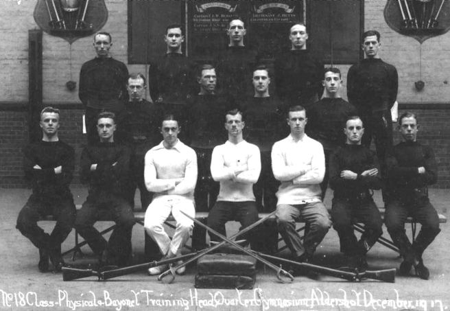 Soldiers on a Physical and Bayonet Training Course for Unit Instructors