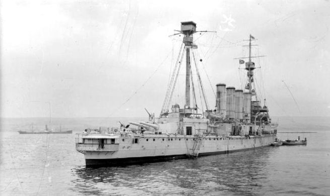 HMS Shannon at Cromarty Firth, 1915