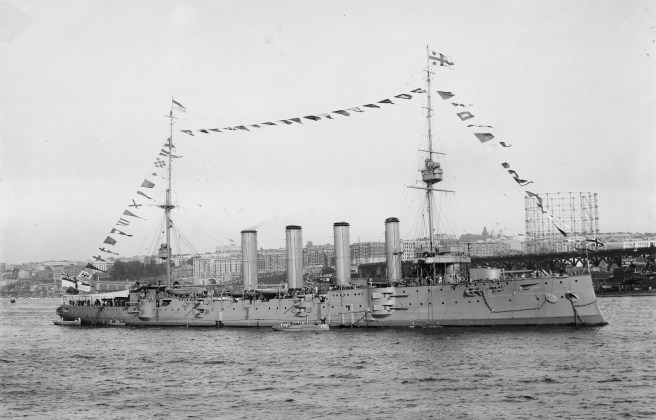 HMS Drake in 1909