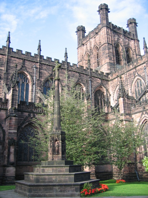 The war memorial at Chester Cathedral