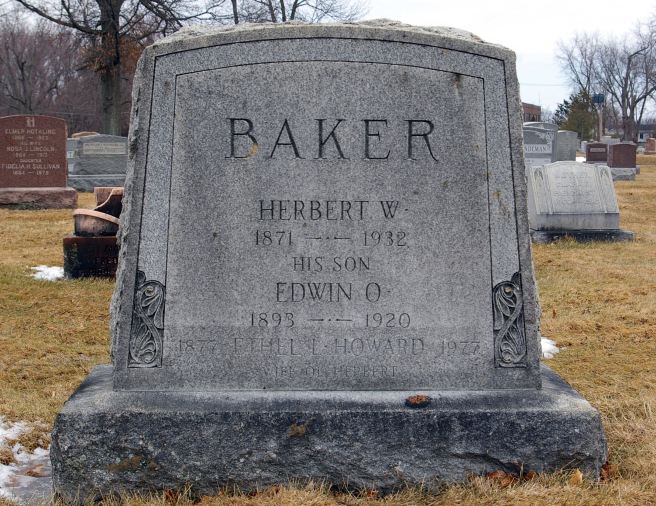 The grave of Edwin Otterson Baker