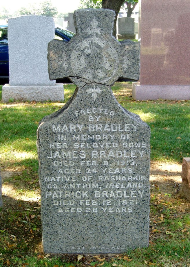 The grave of Private Patrick Bradley