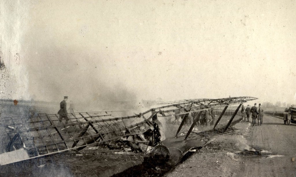 The Avro 504J in which Garnett was fatally injured and Johnson killed