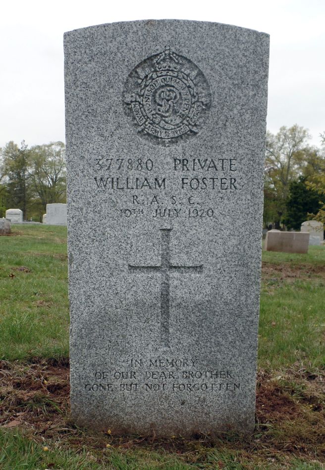 The grave of William Foster