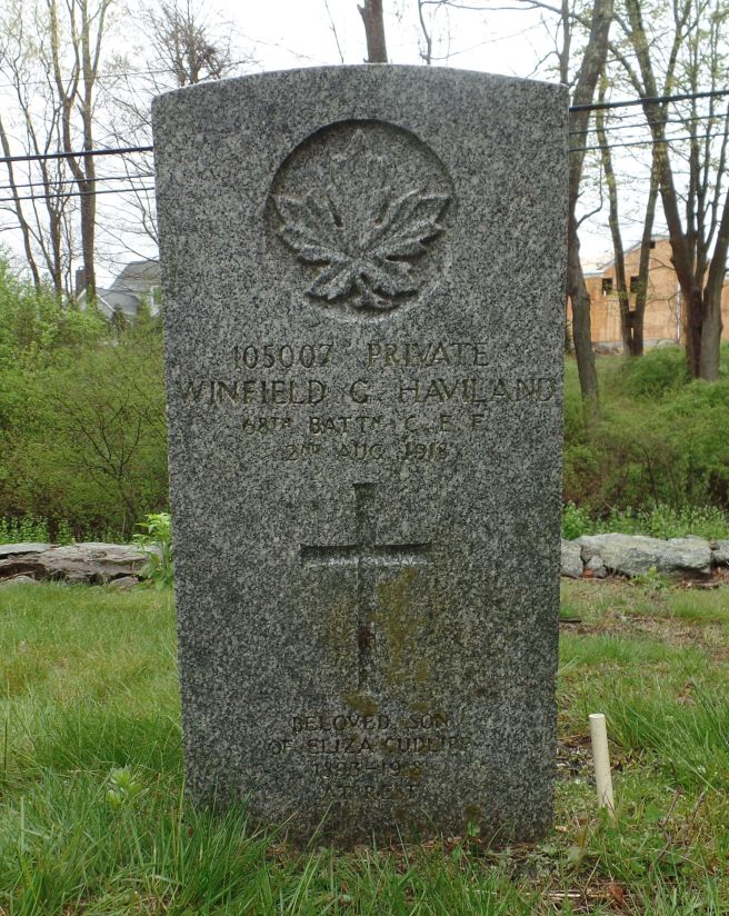 The grave of Winfield George Haviland