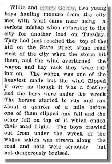 Henry and his brother Willie survive an accident